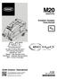 M20. (Gas/LPG) Scrubber Sweeper Parts Manual. North America / International Rev. 19 (5-2016) *331381*