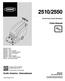 2510/2550 * * Parts Manual. North America / International. 36 Volt Dust Control Burnisher Rev. 02 ( )