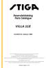Reservdelskatalog Parts Catalogue VILLA 11E Season 1992