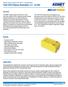 Overview. Benefits. Applications. KEMET Organic Capacitor (KO-CAP ) High Reliability T543 COTS Polymer Electrolytic, VDC