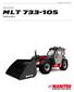 Created on May 29, :41 PM. Technical sheet MLT Telehandlers