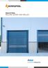 INDUSTRIAL rolling doors and grilles