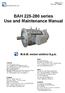 BAH series Use and Maintenance Manual