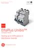GE Consumer & Industrial Power Protection. New. ElfaPlus Unibis. Compact MCB s. Saving up to 50% space in distribution boards. GE imagination at work