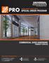 COMMERCIAL DOOR HARDWARE PRODUCT CATALOG HOME DEPOT EXCLUSIVE SPECIAL ORDER PROGRAM FOR MORE INFORMATION