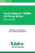 PerfectSpeed NEMA 48 Pump Motor. With User Interface