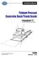 Trident Precast Concrete Deck Truck Scale