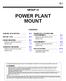 GROUP 32 POWER PLANT MOUNT CONTENTS WARNINGS REGARDING SERVICING OF SUPPLEMENTAL RESTRAINT SYSTEM (SRS) EQUIPPED VEHICLES