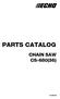PARTS CATALOG CHAIN SAW CS-680(36) CS-680(36)