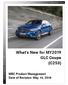 What s New for MY2019 GLC Coupe (C253) MBC Product Management Date of Revision: May 14, Mercedes-Benz Canada. Product Management 2019 GLC Coupe