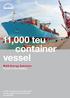11,000 teu container vessel