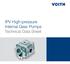 IPV High-pressure Internal Gear Pumps Technical Data Sheet