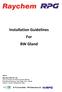 Installation Guidelines For BW Gland