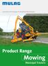 Innovative Technologies for Roadside Maintenance. Product Range Mowing. Municipal Tractors