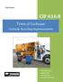 CIF Town of Cochrane. Curbside Recycling Implementation. Final Report. Final Project Report August 14, 2015.