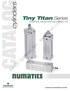 Table of Contents Tiny Titan Series Features and Benefits How to Order Optional Features
