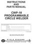 CWP-18 PROGRAMMABLE CIRCLE WELDER