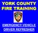 YORK COUNTY FIRE TRAINING EMERGENCY VEHICLE DRIVER REFRESHER