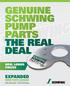 GENUINE SCHWING PUMP PARTS THE REAL DEAL