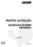 PARTS CATALOG BACKPACK BLOWER PB-500(37)