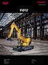 MINI EXCAVATOR. ViO12. Operating weight Engine Tear-out force Breakout force kg 3TNV70-WBVB 5,6 kn 13,7 kn