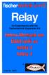 Relay. for Experiments with the fischertechnik Expansion Kit. Order No