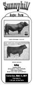 Quaker Hill Rampage: 6 sons sell. Mohnen Impressive. S e llin g Yearling Bulls. 18 month & 2 Year Old Bulls