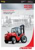 M26/M30 M40/M50 EURO 2. Rough terrain specialist. Capability from 2600 kg to 5000 kg Lifting height from 3 m to 6 m 2- or 4-wheel drive models