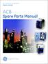 GE Consumer & Industrial Power Controls ACB. Spare Parts Manual