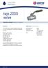 tajo 2000 valve WATER SERIES SCOPE SERVICE CONDITIONS TECNICAL SHEET 08/2011 IP05010 PAG. 1/6