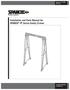 Installation and Parts Manual for SPANCO PF Series Gantry Cranes