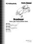 Reproduction. Not for. Broadmoor Series Lawn Tractors & Mower Decks. Parts Manual. 20HP Product