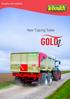Quality and tradition.   New Tipping Trailer GOLD