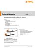 STIH) Technical Information New Backpack Blowers STIHL BR 450, BR 450 C-EF Series Product description