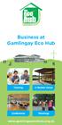 Business at Gamlingay Eco Hub