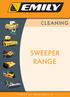 CLEANING SWEEPER RANGE