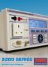 3200 Series. Electrical Test Equipment Calibrator. Operation Manual