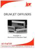 DRUM JET DIFFUSERS. Available in Aluminium & Stainless Steel