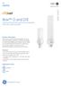 Biax D and D/E. GE Lighting DATA SHEE T. Compact Fluorescent Lamps Non-Integrated 10W, 13W, 18W and 26W