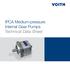 IPCA Medium-pressure Internal Gear Pumps Technical Data Sheet