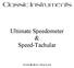 Classic Instruments. Ultimate Speedometer & Speed-Tachular. Installation Manual