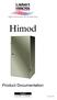 Himod Product Documentation English cod rev Issued by TDS