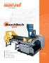 Series B A N D S A W S. Armstrong-Blum Mfg. Co. Heavy Duty Vertical Production Band Saw Capacity 20 x TiltLeft and Right Servo Drive Bar Feed