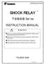 SHOCK RELAY R INSTRUCTION MANUAL WARNING