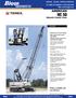 HC 50. Hydraulic Crawler Crane. simple, available and cost effective FEATURES