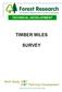Timber Miles Survey SUMMARY INTRODUCTION. Ref: FR06046 & 1400S/42/06