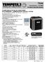 TSA6. Product Specifications. SmartComfort TXC 5600