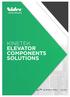 KINETEK ELEVATOR COMPONENTS SOLUTIONS