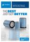 INTRODUCING. Donaldson Blue Filters with NEW Ultra-Web HD Media BEST THE
