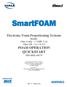SmartFOAM. Electronic Foam Proportioning Systems. Models: Class A only 1.7AHP, 2.1A Class A/B 3.3, 5.0, 6.5 FOAM OPERATION QUICKSTART FSG-MNL-00179